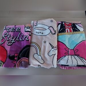 **3 Listings For $20**                       LOL doll and unicorn bath towels